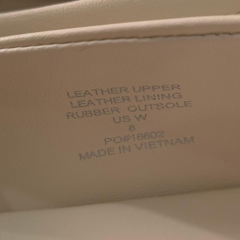Quince Italian Leather Bow Penny Loafer - Bone/ Size 8 - Picture 7 of 9